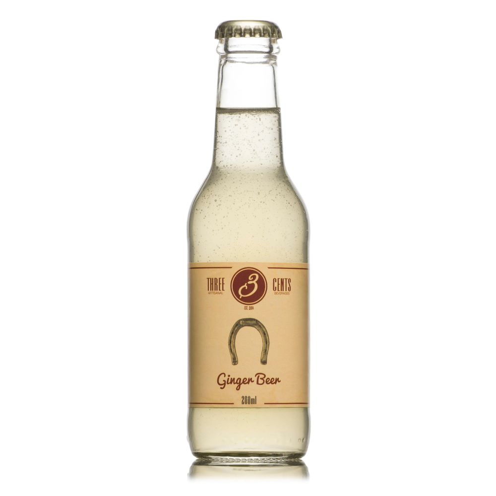 Apa tonica pentru cocktail Three Cents Ginger Beer la sticla de 0.2L, la cel mai bun pret, disponibil cu livrare imediata in Sibiu si in toata Romania