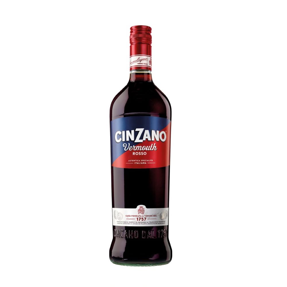 Vermut Cinzano Rosso, la sticla de 1L, la cel mai bun pret, disponibil imediat pentru livrare in Sibiu si in toata Romania