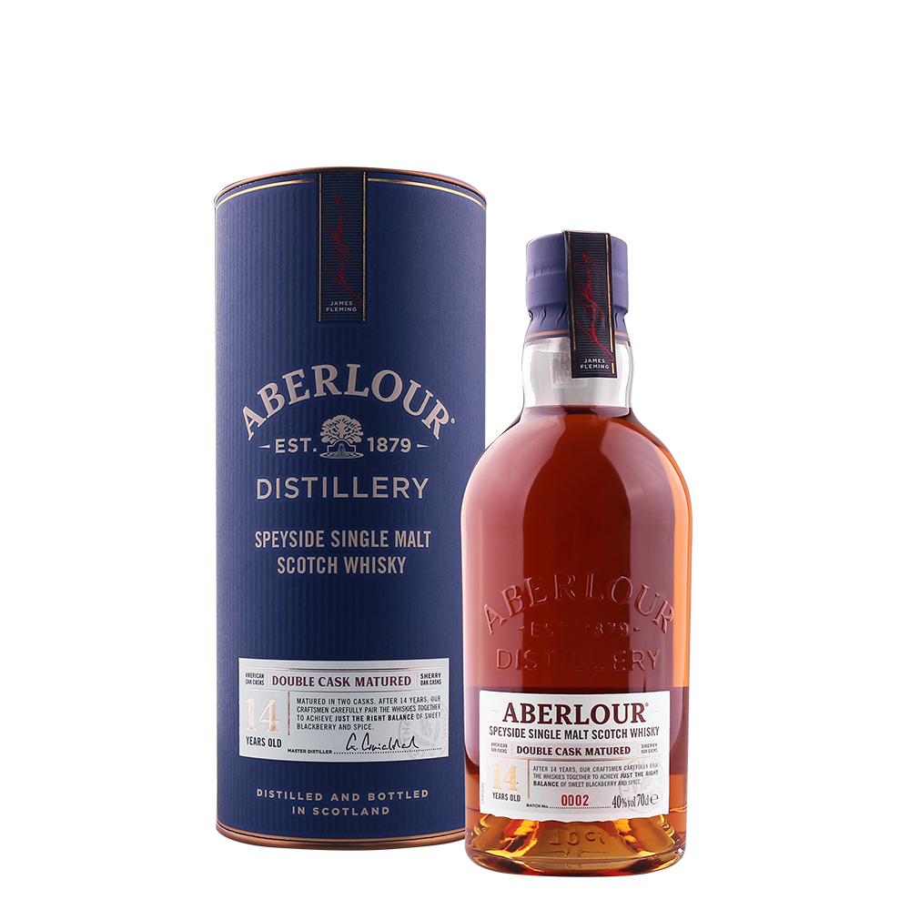 Whisky Aberlour 14 YO single malt, la sticla de 0.7L, la cel mai bun pret, disponibil cu livrare imediata in Sibiu si in toata Romania