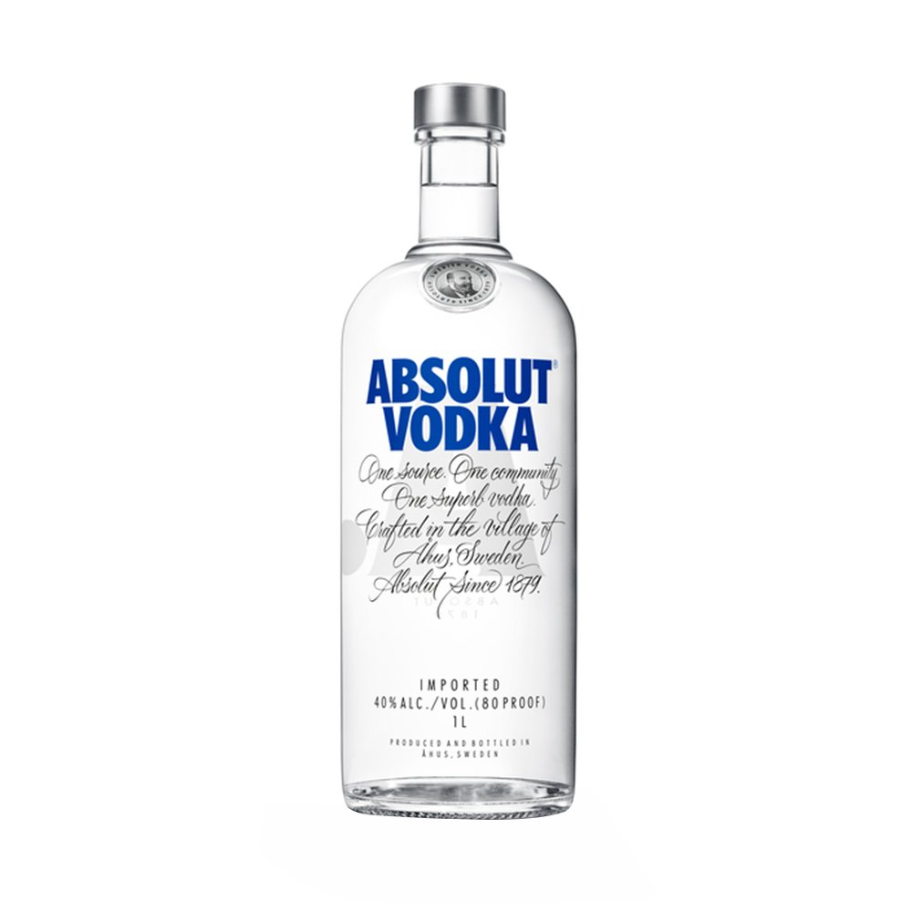 Vodka Absolut Blue, la sticla de 1L, la cel mai bun pret, disponibil cu livrare imediata in Sibiu si in toata Romania