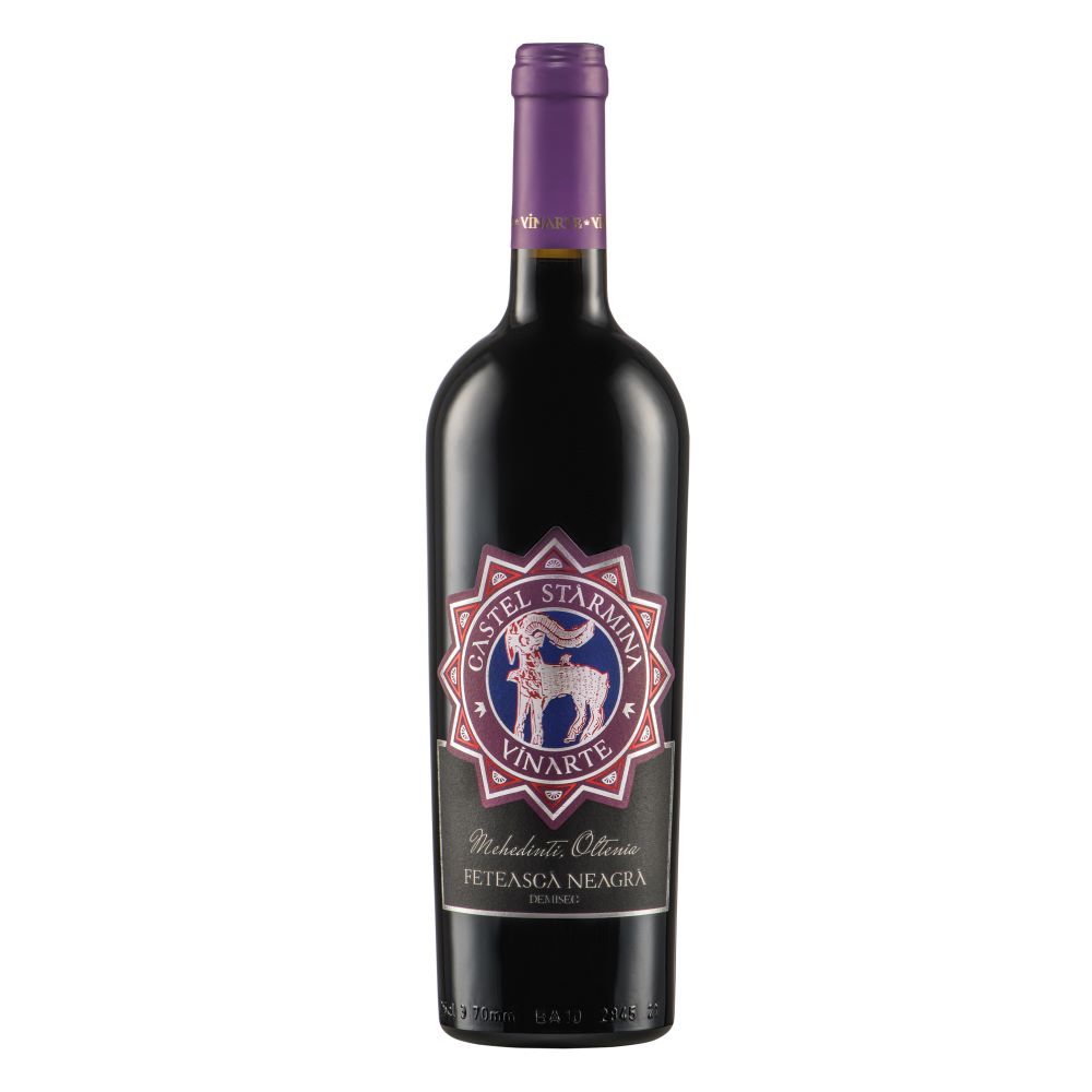 Vin rosu Vinarte Castel Starmina Feteasca Neagra la sticla de 0.75L, la cel mai bun pret, disponibil cu livrare imediata in Sibiu si in toata Romania