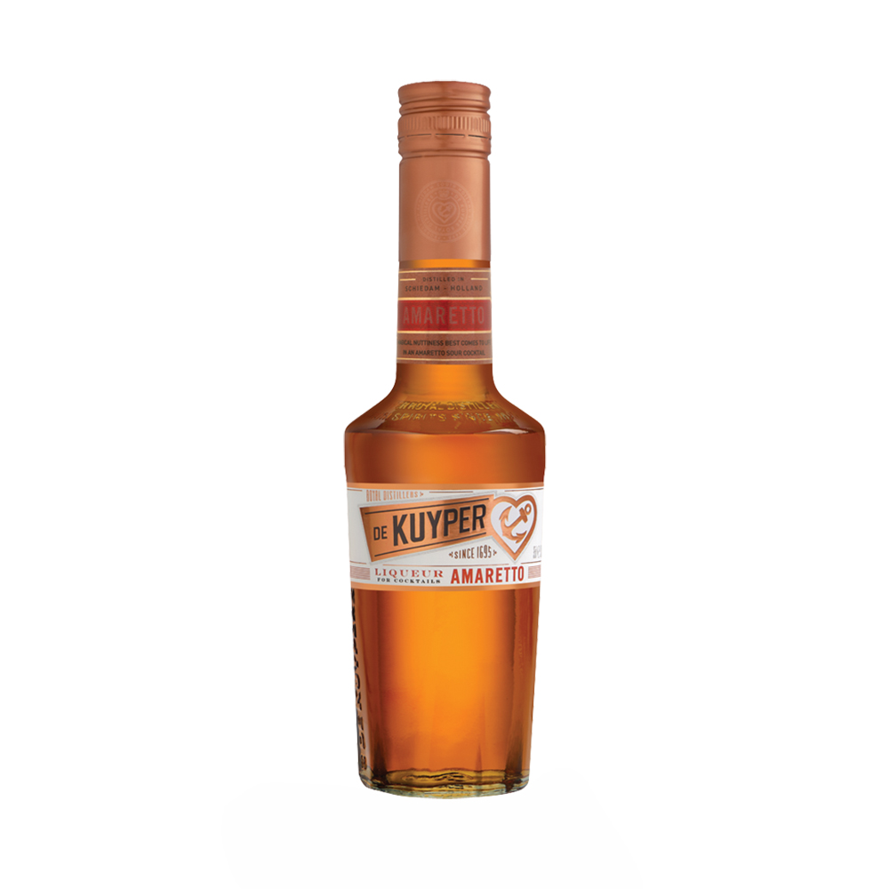 Lichior pentru cocktail De Kuyper Amaretto la sticla de 0.7L, la cel mai bun pret, disponibil cu livrare imediata in Sibiu si in toata Romania