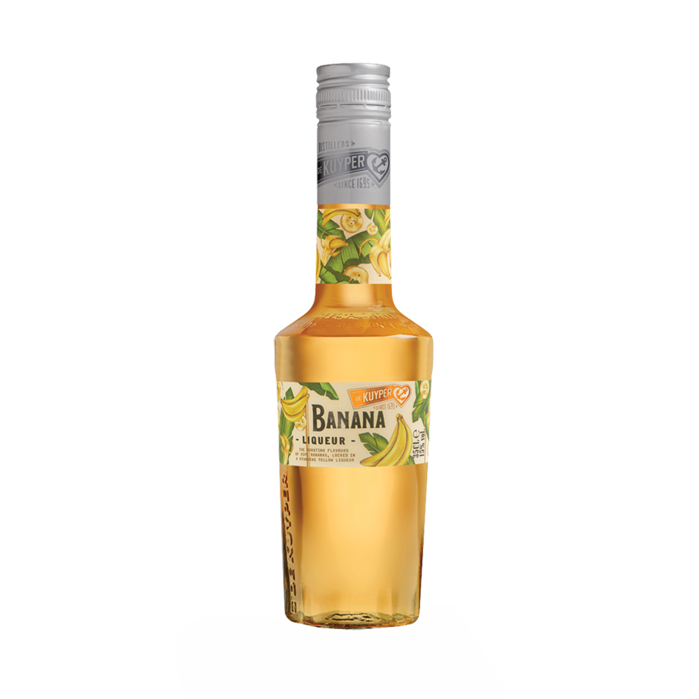 Lichior pentru cocktail De Kuyper Banana la sticla de 0.7L, la cel mai bun pret, disponibil cu livrare imediata in Sibiu si in toata Romania