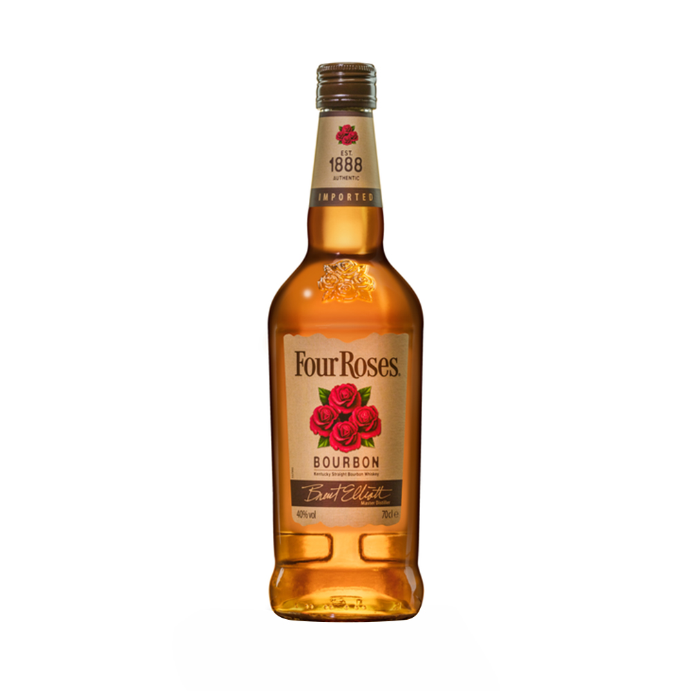 Whisky bourbon Four Roses, la sticla de 0.7L, la cel mai bun pret, disponibil cu livrare imediata in Sibiu si in toata Romania