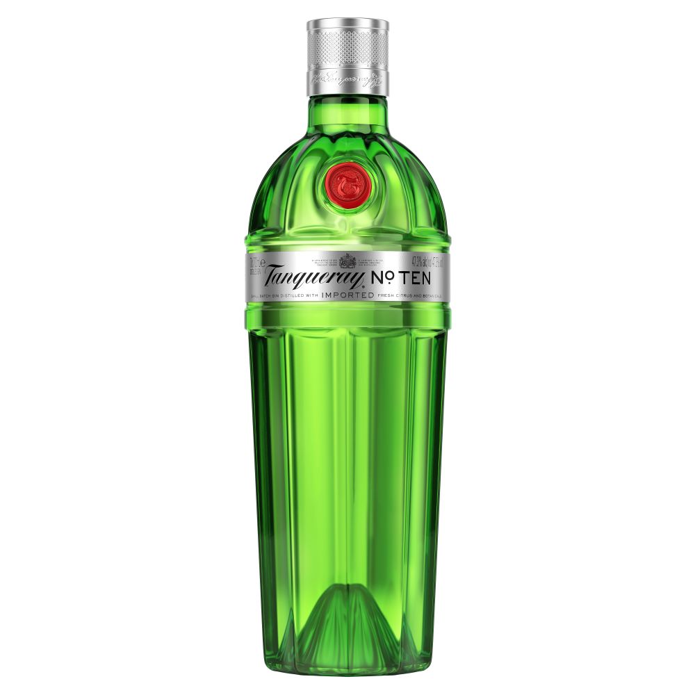 Gin Tanqueray No 10, la sticla de 0.7L, la cel mai bun pret, disponibil imediat pentru livrare in Sibiu si in toata Romania