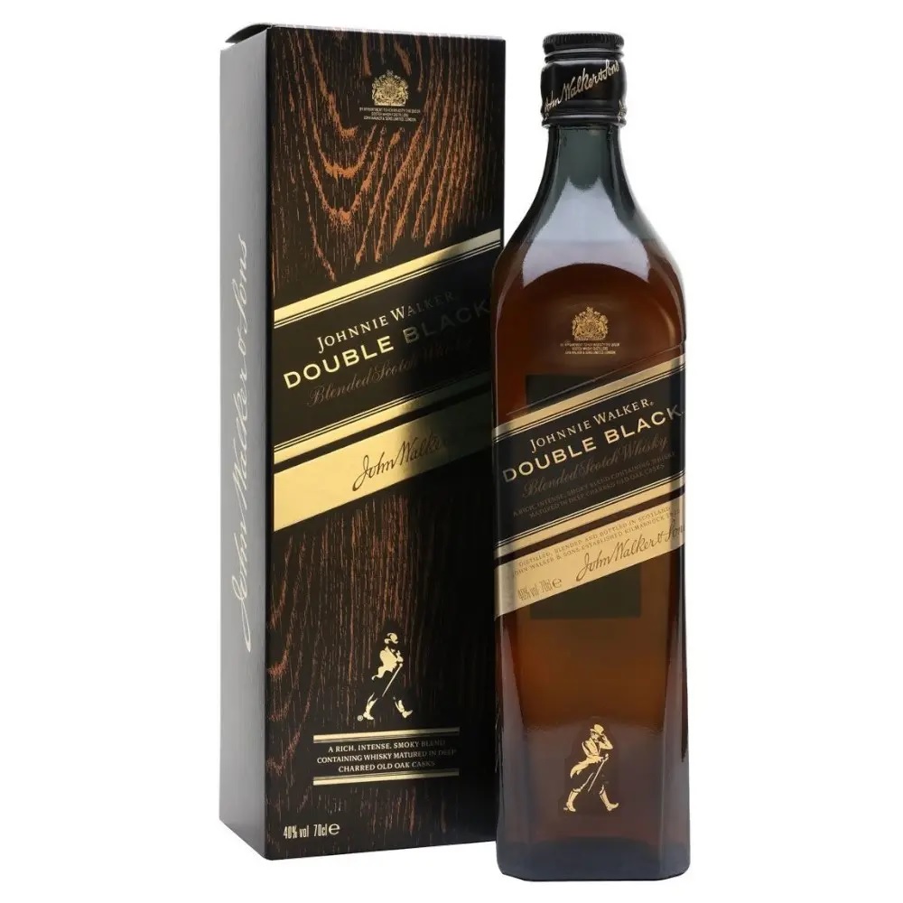 Whisky Johnnie Walker Double Black, la sticla de 0.7L, la cel mai bun pret, disponibil imediat pentru livrare in Sibiu si in toata Romania