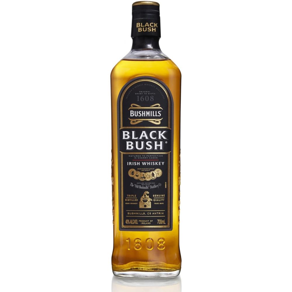 Whisky Bushmills Balck Bush, la sticla de 0.7L, la cel mai bun pret, disponibil imediat pentru livrare in Sibiu si in toata Romania