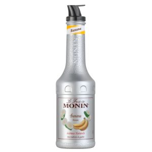 Piure Monin Banana, la sticla de 1L, la cel mai bun pret, disponibil imediat pentru livrare in Sibiu si in toata Romania