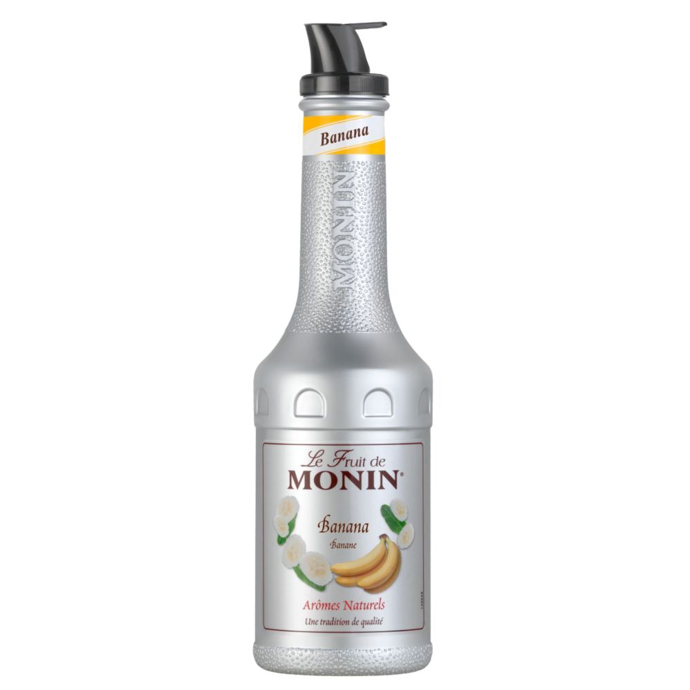 Piure Monin Banana, la sticla de 1L, la cel mai bun pret, disponibil imediat pentru livrare in Sibiu si in toata Romania