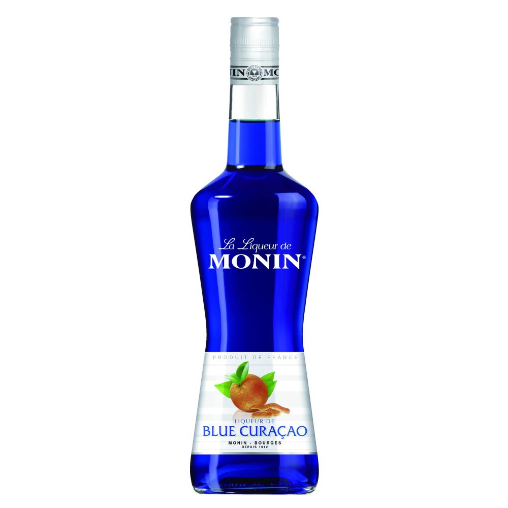 Lichior Monin Blue Curacao la sticla de 0.7L, la cel mai bun pret, disponibil cu livrare imediata in Sibiu si in toata Romania