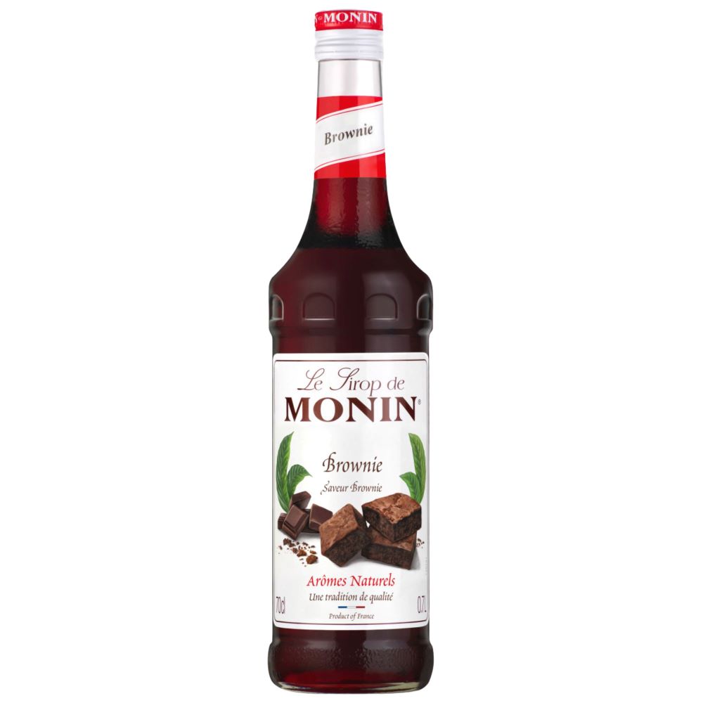 Sirop Monin Brownie, la sticla de 0.7L, la cel mai bun pret, disponibil imediat pentru livrare in Sibiu si in toata Romania