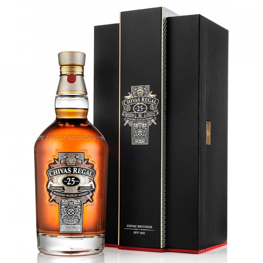 Whisky Chivas Regal 25 YO, la sticla de 0.7L, la cel mai bun pret, disponibil cu livrare imediata in Sibiu si in toata Romania