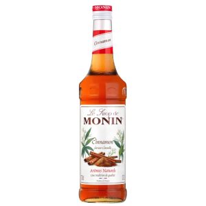 Sirop scortisoara Monin Cinnamon, la sticla de 0.7L, la cel mai bun pret, disponibil imediat pentru livrare in Sibiu si in toata Romania