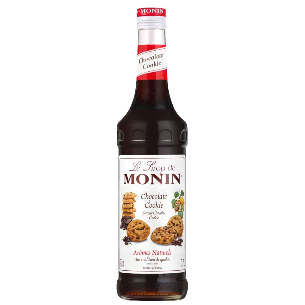 Sirop Monin Chocolate Cookie, la sticla de 0.7L, la cel mai bun pret, disponibil imediat pentru livrare in Sibiu si in toata Romania