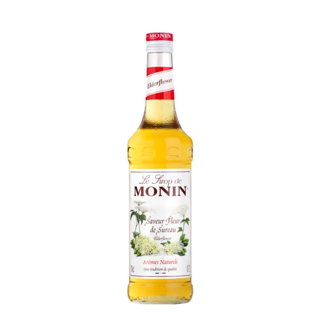 Sirop Monin Elderflower, la sticla de 0.7L, la cel mai bun pret, disponibil imediat pentru livrare in Sibiu si in toata Romania