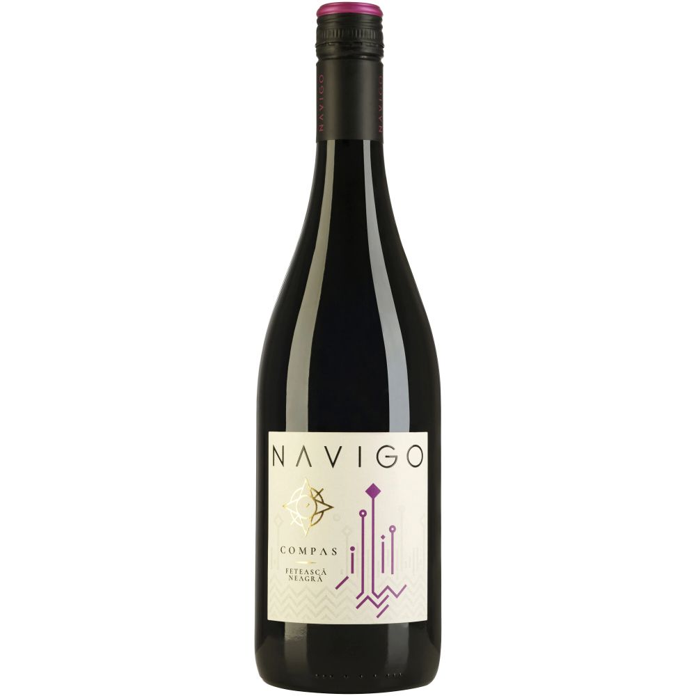 Vin rosu Jidvei Navigo Compas Feteasca Neagra, la sticla de 0.75L, la cel mai bun pret, disponibil cu livrare imediata in Sibiu si in toata Romania