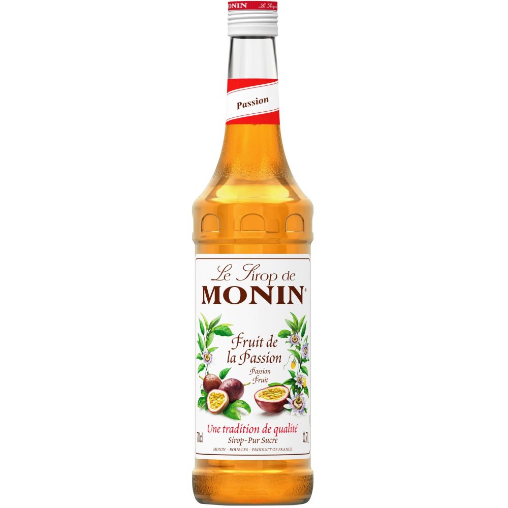 Sirop fructul pasiunii Monin Passion Fruit, la sticla de 0.7L, la cel mai bun pret, disponibil imediat pentru livrare in Sibiu si in toata Romania