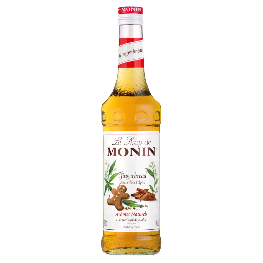Sirop Monin Gingerbread, la sticla de 0.7L, la cel mai bun pret, disponibil imediat pentru livrare in Sibiu si in toata Romania