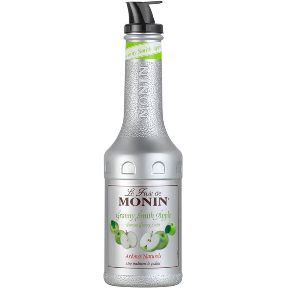 Piure Monin Mere Verzi, la sticla de 1L, la cel mai bun pret, disponibil imediat pentru livrare in Sibiu si in toata Romania