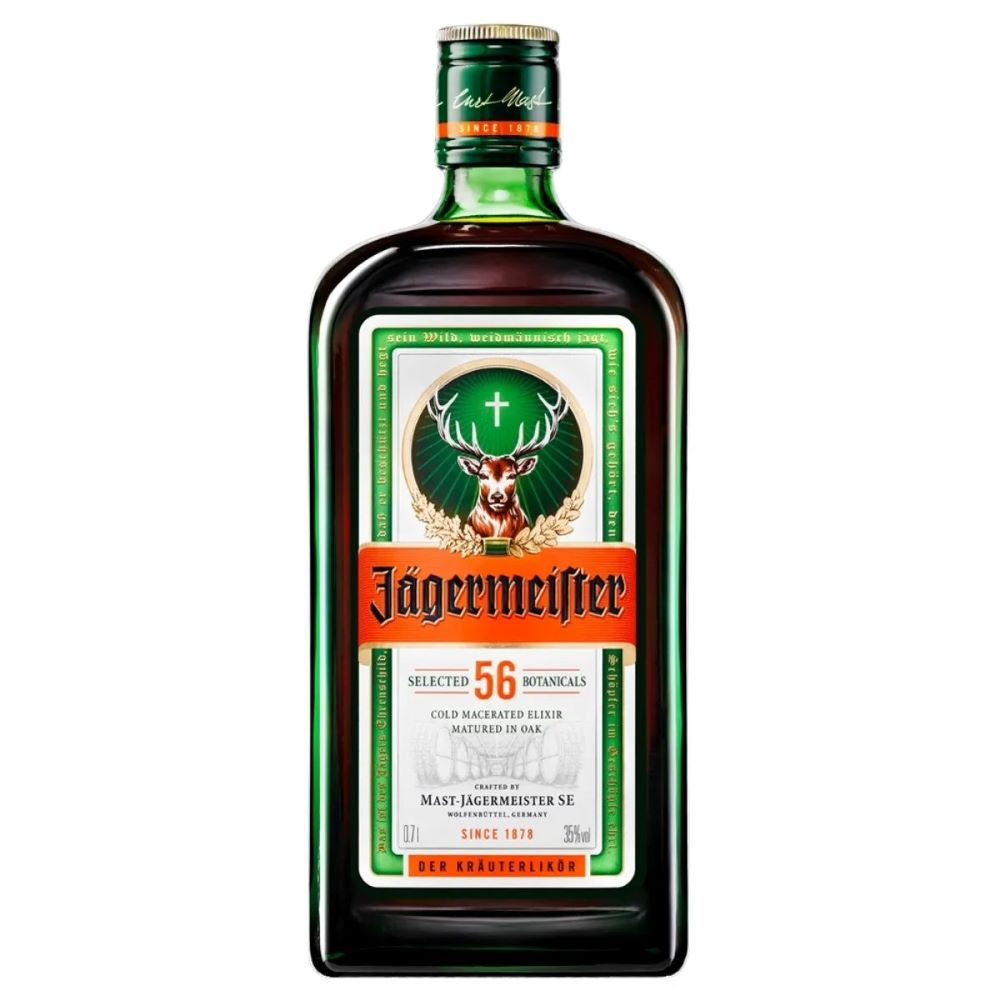 Lichior digestiv Jagermeister, la sticla de 0.7L, la cel mai bun pret, disponibil cu livrare imediata in Sibiu si in toata Romania