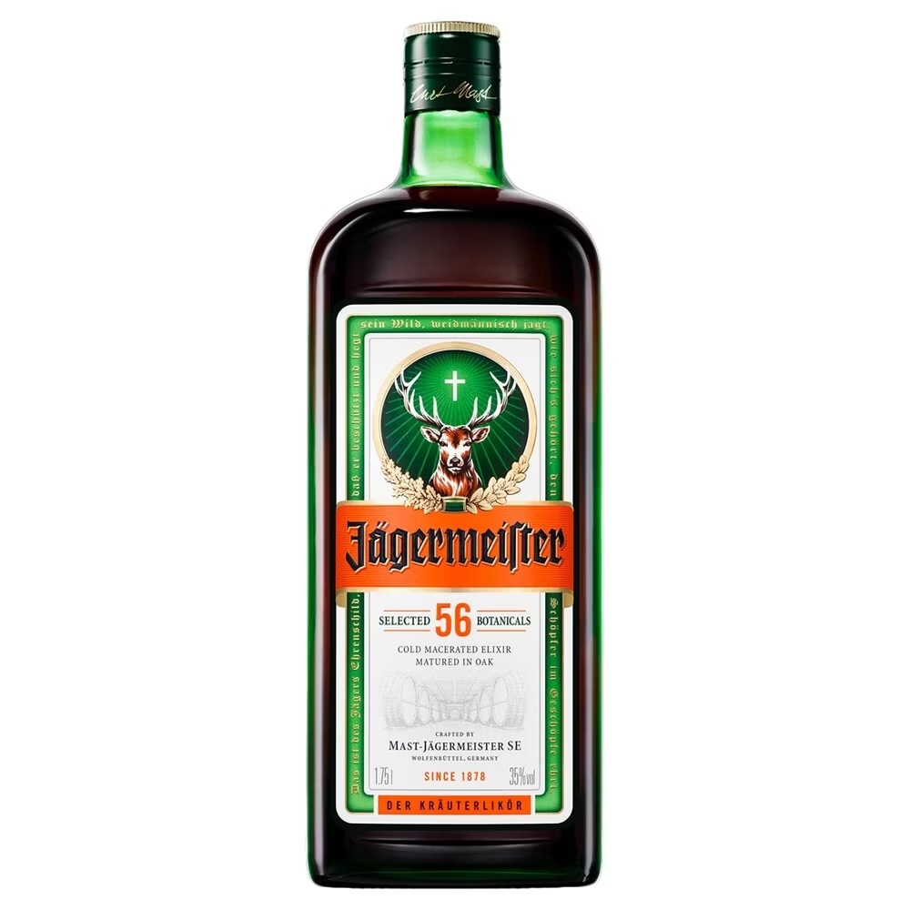 Lichior digestiv Jagermeister, la sticla de 1.75L, la cel mai bun pret, disponibil cu livrare imediata in Sibiu si in toata Romania