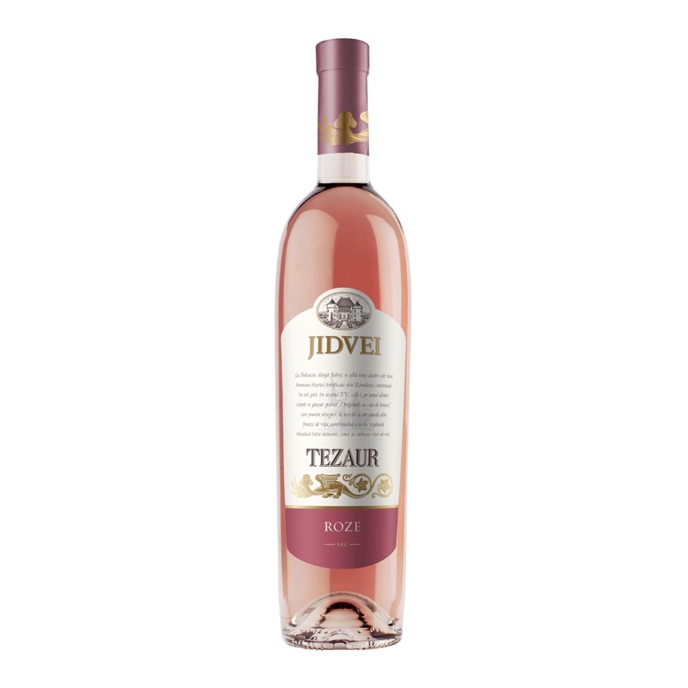 Vin rose Jidvei Tezaur Roze, la sticla de 0.75L, la cel mai bun pret, disponibil cu livrare imediata in Sibiu si in toata Romania