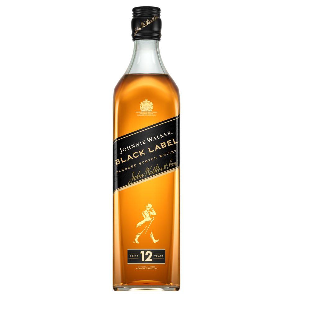 Whisky Johnnie Walker Black Lable 12 YO, la sticla de 0.7L, la cel mai bun pret, disponibil imediat pentru livrare in Sibiu si in toata Romania
