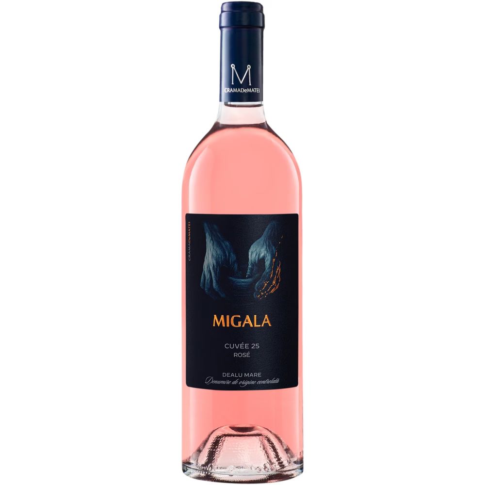 Vin Crama DeMatei Migala Cuvee 25 Rose la sticla de 0.75L, la cel mai bun pret, disponibil cu livrare imediata in Sibiu si in toata Romania