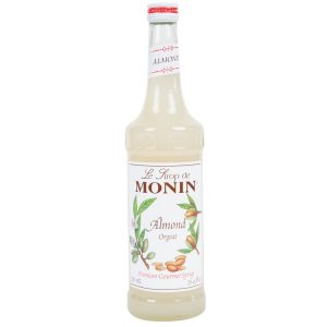Sirop migdale Monin Almond, la sticla de 0.7L, la cel mai bun pret, disponibil imediat pentru livrare in Sibiu si in toata Romania