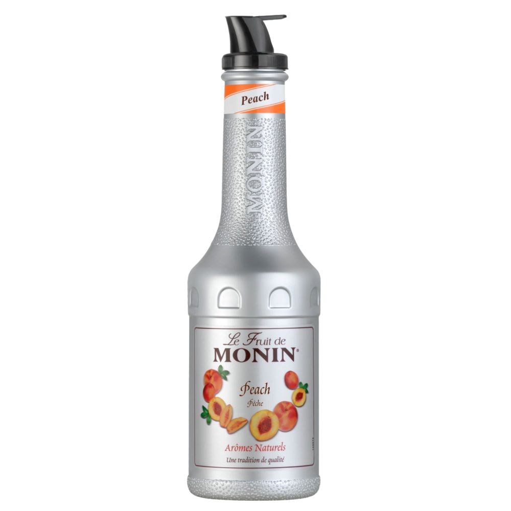 Piure Monin Piersici, la sticla de 1L, la cel mai bun pret, disponibil imediat pentru livrare in Sibiu si in toata Romania