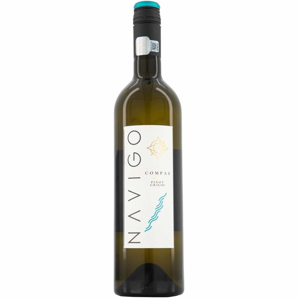 Vin alb Jidvei Navigo Compas Pinot Gris, la sticla de 0.75L, la cel mai bun pret, disponibil cu livrare imediata in Sibiu si in toata Romania