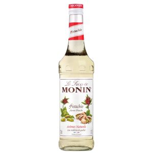 Sirop fistic Monin Pistachio, la sticla de 0.7L, la cel mai bun pret, disponibil imediat pentru livrare in Sibiu si in toata Romania