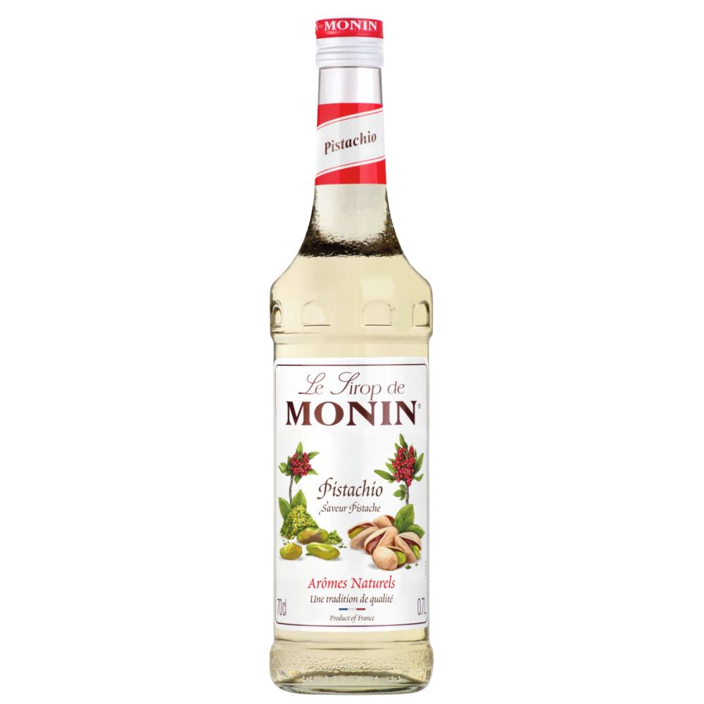Sirop fistic Monin Pistachio, la sticla de 0.7L, la cel mai bun pret, disponibil imediat pentru livrare in Sibiu si in toata Romania