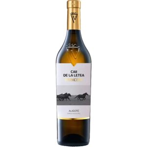 Vin alb Sarica Niculitel Caii de la Letea Princeps Aligote la sticla de 0.75L, la cel mai bun pret, disponibil cu livrare imediata in Sibiu si in toata Romania