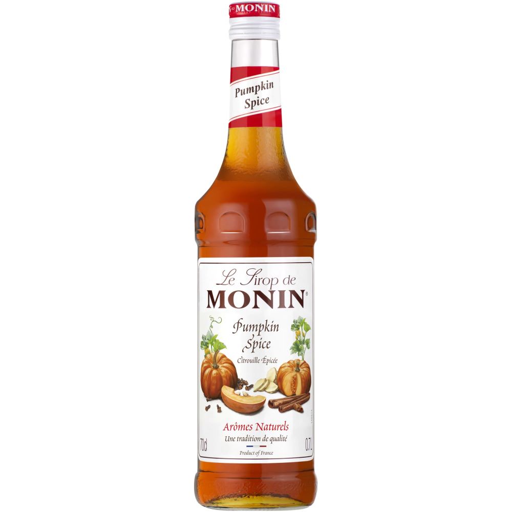 Sirop Monin Pumpkin Spice, la sticla de 0.7L, la cel mai bun pret, disponibil imediat pentru livrare in Sibiu si in toata Romania