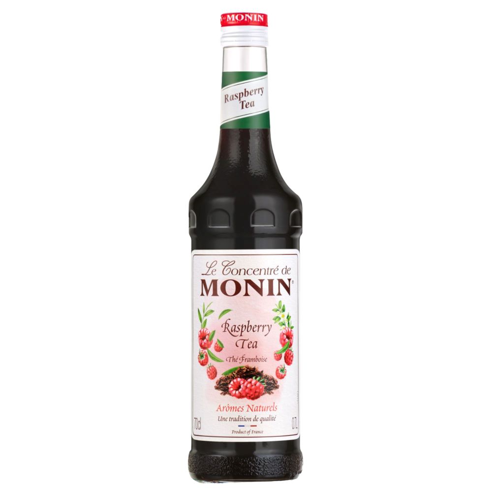 Sirop Monin Raspberry Tea, la sticla de 0.7L, la cel mai bun pret, disponibil imediat pentru livrare in Sibiu si in toata Romania