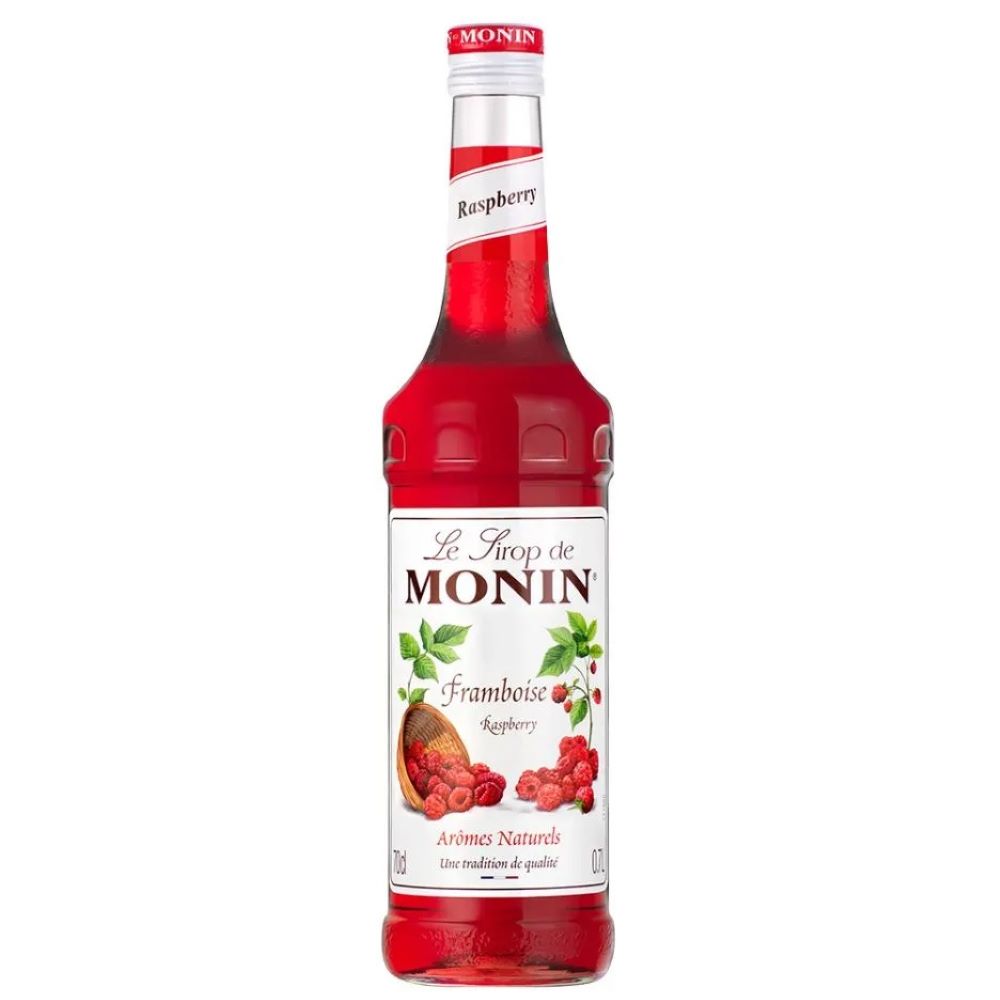 Sirop zmeura Monin Raspberry, la sticla de 0.7L, la cel mai bun pret, disponibil imediat pentru livrare in Sibiu si in toata Romania