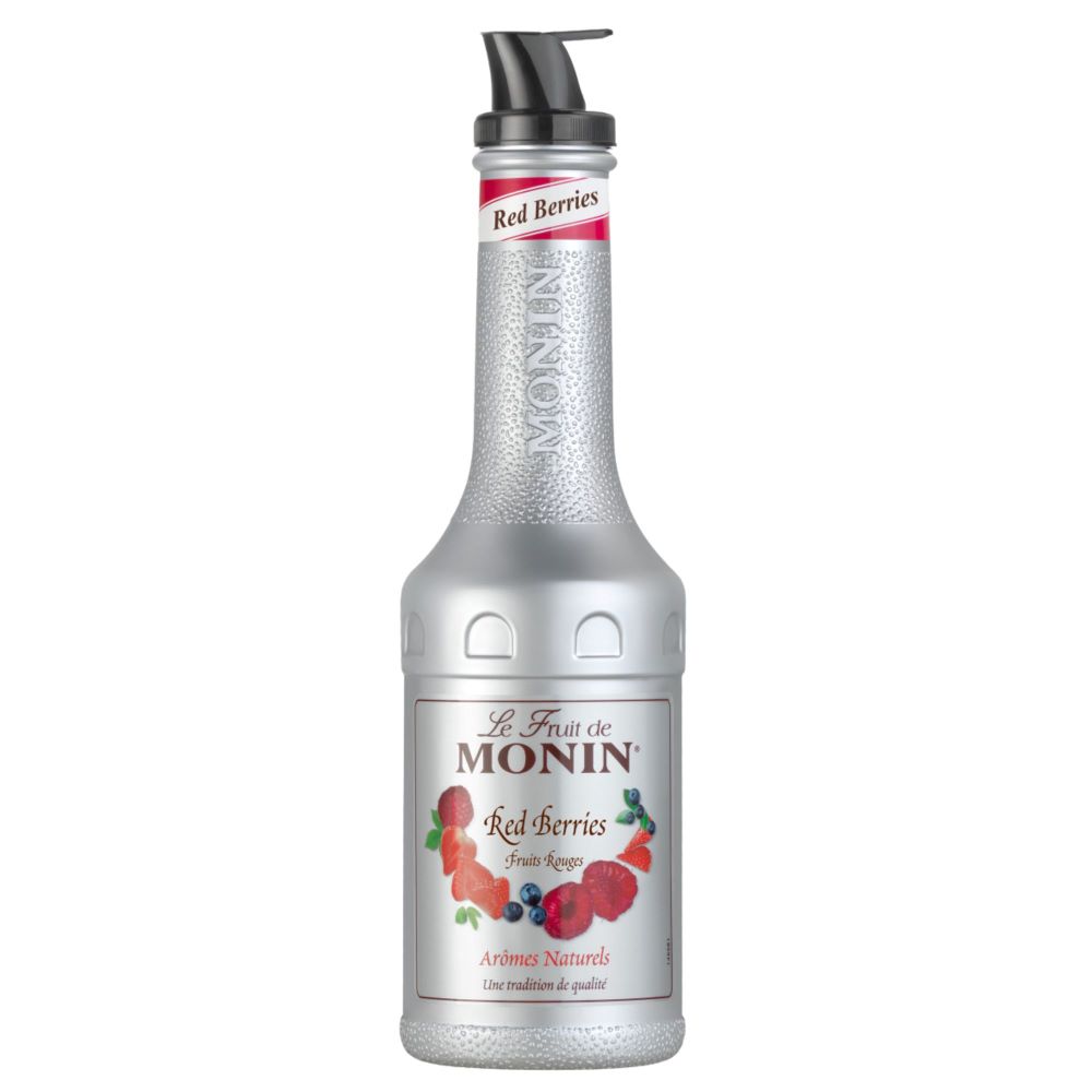 Piure Monin Red Berries, la sticla de 1L, la cel mai bun pret, disponibil imediat pentru livrare in Sibiu si in toata Romania