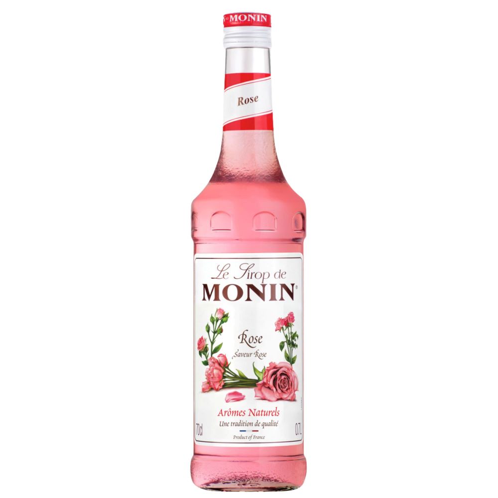 Sirop trandafir Monin Rose, la sticla de 0.7L, la cel mai bun pret, disponibil imediat pentru livrare in Sibiu si in toata Romania