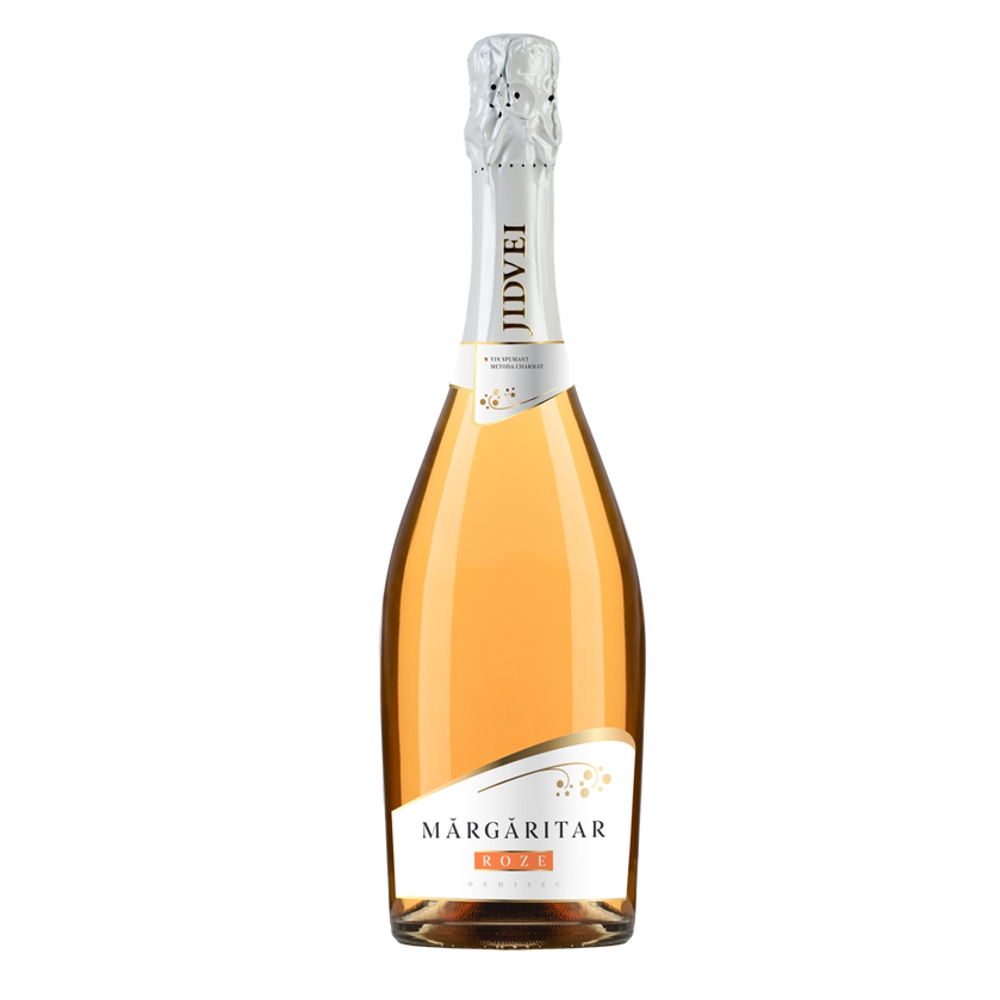 Vin spumant rose Jidvei Margaritar Roze, la sticla de 0.75L, la cel mai bun pret, disponibil cu livrare imediata in Sibiu si in toata Romania