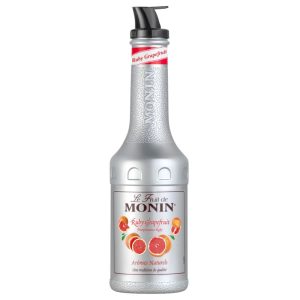 Piure Monin Ruby Grapefruit, la sticla de 1L, la cel mai bun pret, disponibil imediat pentru livrare in Sibiu si in toata Romania
