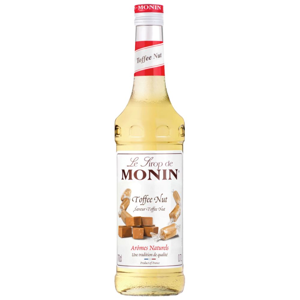 Sirop Monin Toffee Nut, la sticla de 0.7L, la cel mai bun pret, disponibil imediat pentru livrare in Sibiu si in toata Romania