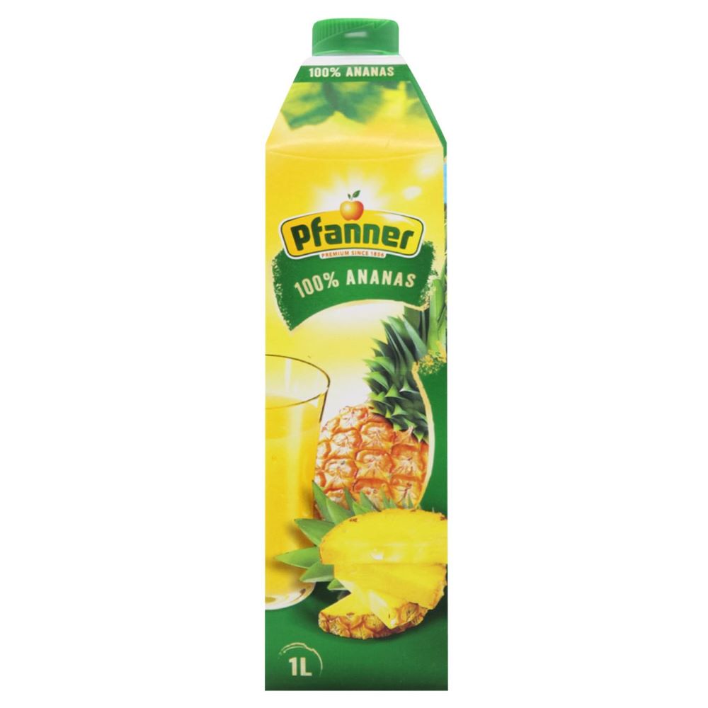 Suc nectar de ananas Pfanner la cutie de 1L, la cel mai bun pret, disponibil cu livrare imediata in Sibiu si in toata Romania