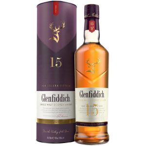 Cumpara Whisky Single Malt Glenfiddich 15 YO la sticla de 0.7L, la cel mai bun pret, disponibil cu livrare imediata in Sibiu si in toata Romania