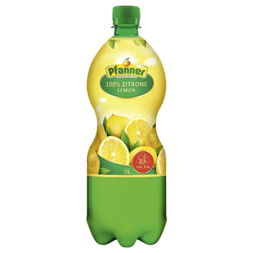 Suc concentrat de lamaie Pfanner la pet de 1L, la cel mai bun pret, disponibil cu livrare imediata in Sibiu si in toata Romania