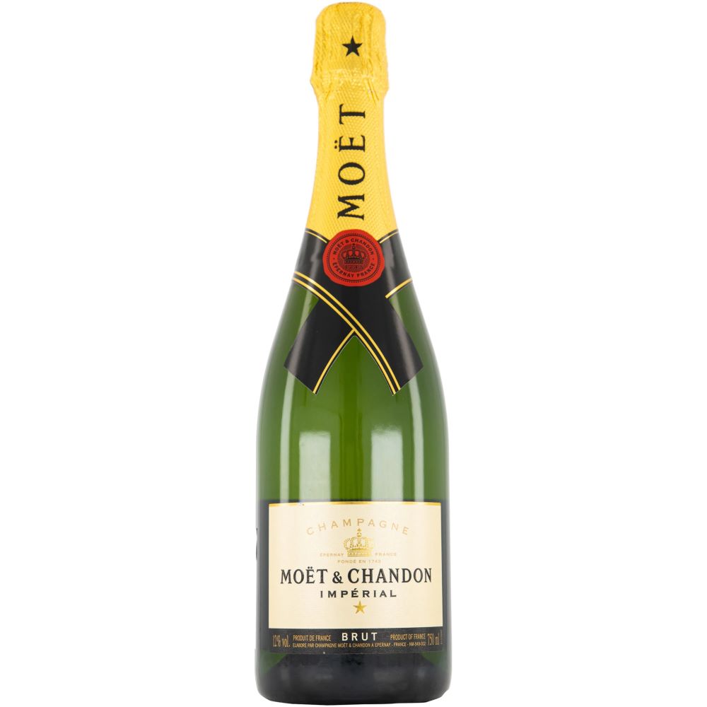 Sampanie Moet & Chandon Brut Imperial la sticla de 0.75L, la cel mai bun pret, disponibil cu livrare imediata in Sibiu si in toata Romania