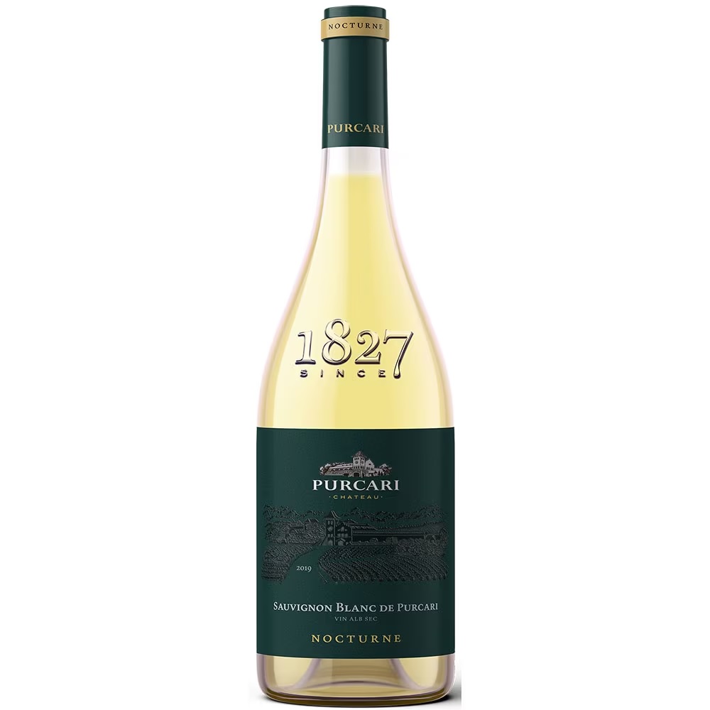 Vin alb Purcari Nocturne Sauvignon Blanc la sticla de 0.75L, la cel mai bun pret, disponibil cu livrare imediata in Sibiu si in toata Romania