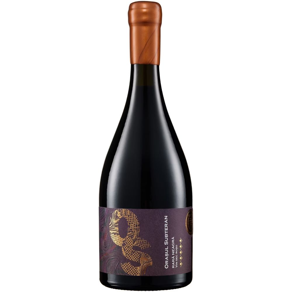 Vin rosu Cricova Orasul Subteran Rara Neagra la sticla de 0.75L, la cel mai bun pret, disponibil cu livrare imediata in Sibiu si in toata Romania