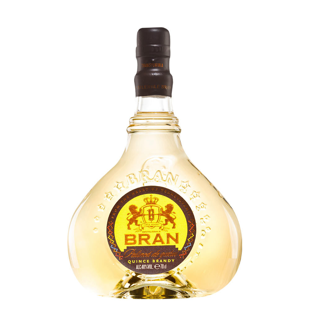 Palinca traditionala de gutui Bran la sticla de 0.7L, la cel mai bun pret, disponibil cu livrare imediata in Sibiu si in toata Romania